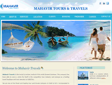 Tablet Screenshot of mahavirtravel.com